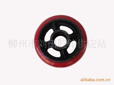 【專業銷售 6寸聚氨酯壓力萬向輪 結實耐用 大量批發 量大更優】價格,廠家,圖片,腳輪、萬向輪,柳州市劉田膠輪供應站-